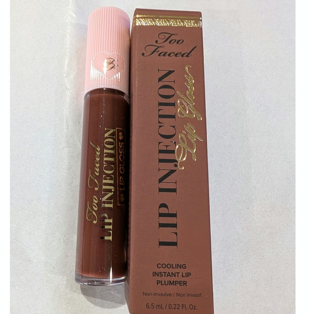 Too Faced Lip Injection Cooling Lip Plumper Gloss Chocolate Cream Pie 6.5 ml - Picture 2 of 6